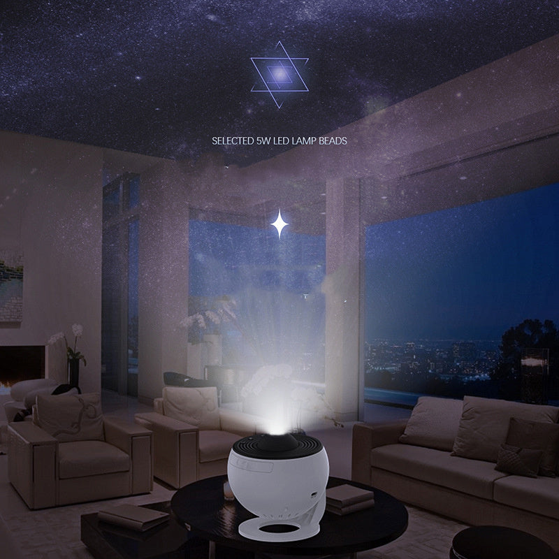 360 Rotating Planetarium Night Galaxy Projector