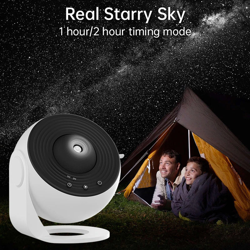 360 Rotating Planetarium Night Galaxy Projector