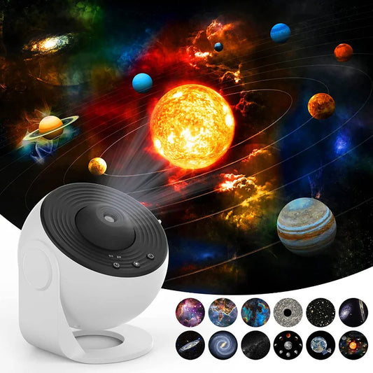 360 Rotating Planetarium Night Galaxy Projector