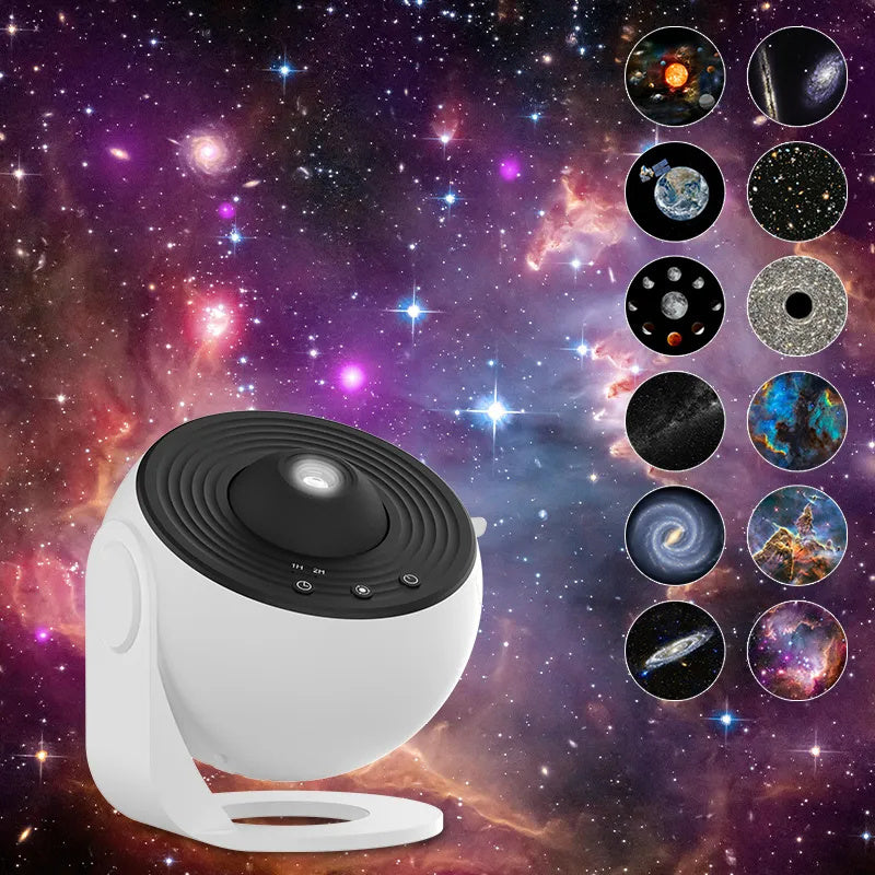 360 Rotating Planetarium Night Galaxy Projector