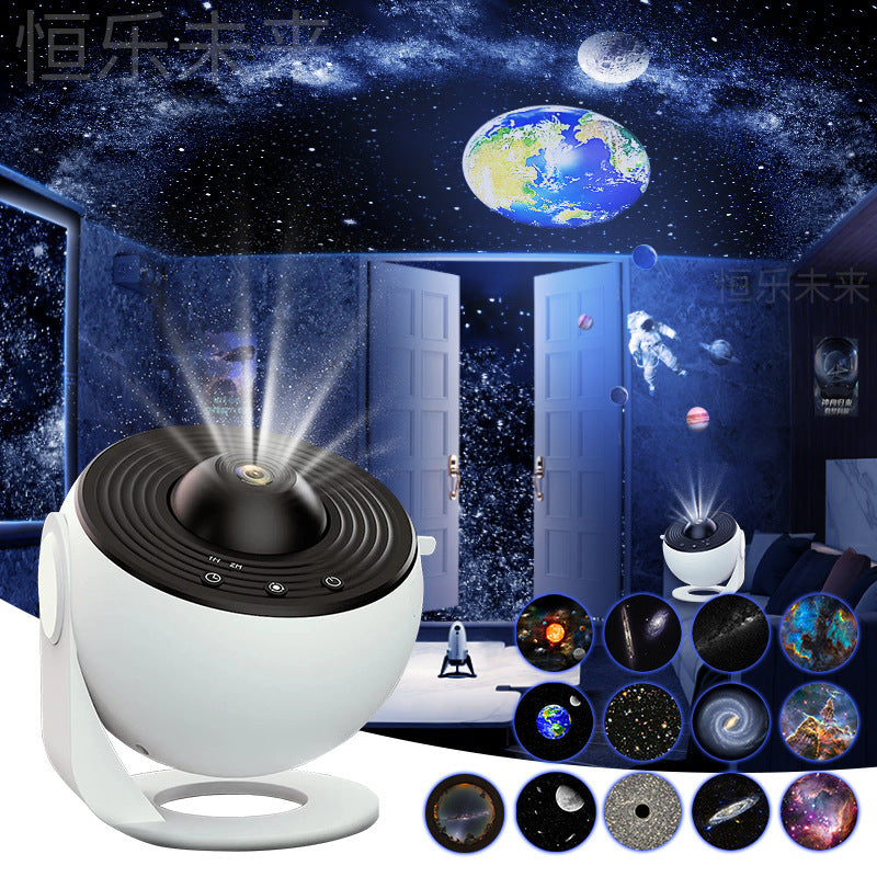 360 Rotating Planetarium Night Galaxy Projector